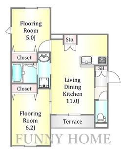 ヴァーチェ桜ヶ丘【1階】の間取り