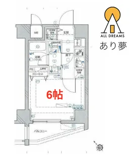 レア横濱反町駅前【4階】の間取り