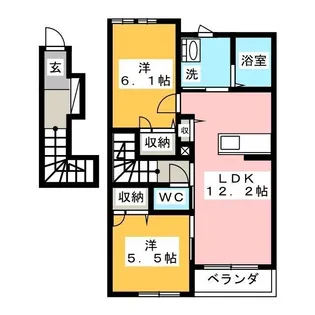 ROYAL YORK IV B棟【2階】の間取り