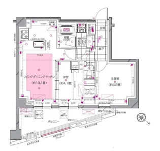 ディアナコート小石川播磨坂レジデンス【4階】の間取り