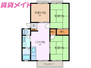 シャンポールAK【2階】の間取り