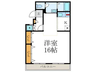 八雲マンション旧館【1階】の間取り