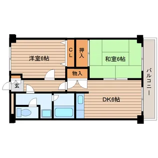 ファミールあやし【1階】の間取り