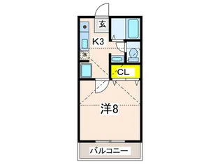 ア-クトゥルス【2階】の間取り