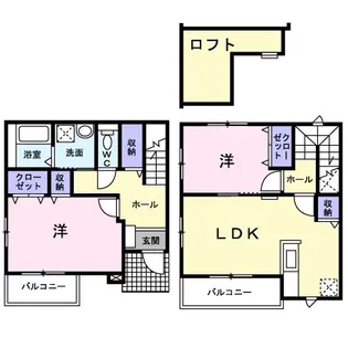 サニーレジデンス【1階】の間取り