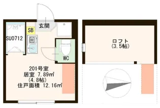 ハーモニーテラス平井III【2階】の間取り
