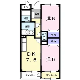 プログレス【4階】の間取り