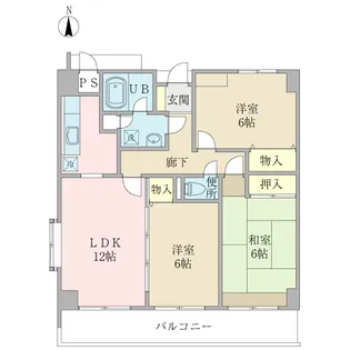 サン・ヴィーゼT・M【4階】の間取り