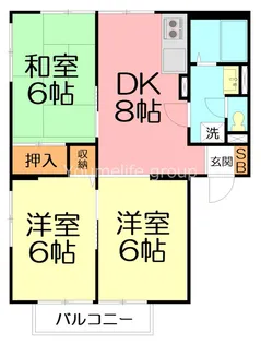 リーベンハイムA【1階】の間取り