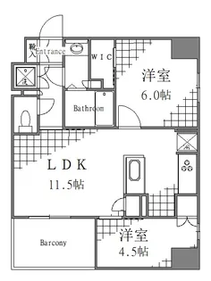 ザ・レジデンス三ノ輪【8階】の間取り