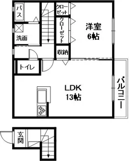 八千代II【2階】の間取り