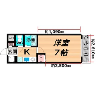 キャッスルコート【1階】の間取り