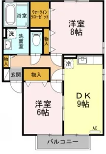 デュレ・ボナール B棟【2階】の間取り