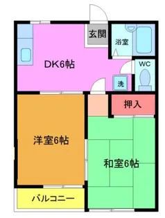 第2ハイツ【1階】の間取り