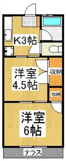 クラカタコーポ【2階】の間取り