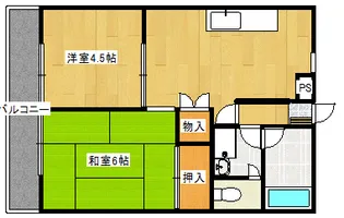 ロイヤルハウスII【2階】の間取り