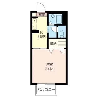 ヤマニヒルズA【2階】の間取り