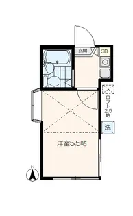 レオパレス穂高【1階】の間取り