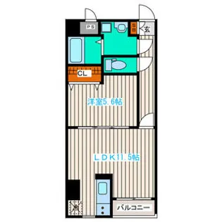 苦竹レジデンス壱番館【6階】の間取り