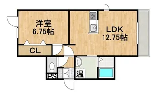 アンダーズ恵庭駅前【1階】の間取り