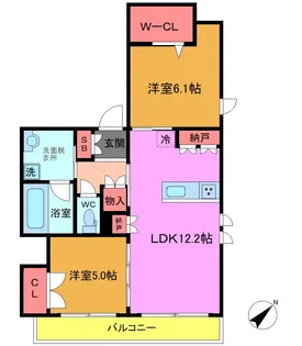 フォルトゥーナ【1階】の間取り