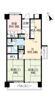URポートアイランド【12階】の間取り