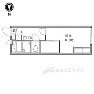 レオパレスユニバース橿原【2階】の間取り