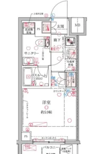 クレヴィスタ横浜関内【2階】の間取り