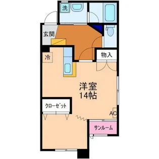 ビルーチェA棟【1階】の間取り