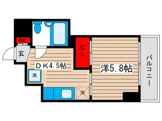 エルアルカサルフジ【8階】の間取り