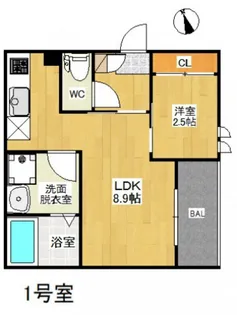 PensionJuly桜尾【2階】の間取り