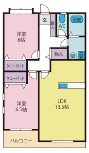サニーパレス【3階】の間取り