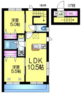 メゾン グランデュール【2階】の間取り