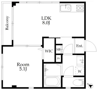 ル ボヌール【2階】の間取り