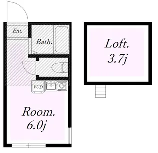 ユナイト リヴェール妙蓮寺【2階】の間取り
