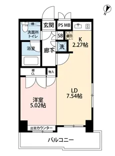 サヴォイレジェント【13階】の間取り