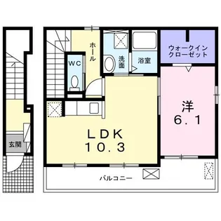 アザレアテラス【2階】の間取り