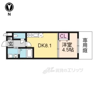 Residence二条洛中庵の間取り
