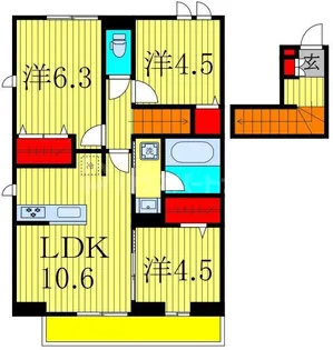 リッシュセゾン E【2階】の間取り