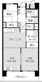 ビレッジハウス成田吾妻タワー1号棟【14階】の間取り
