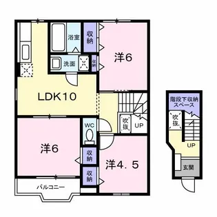 ヴィラパルテール【2階】の間取り