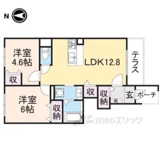 シャインヒルズ【1階】の間取り