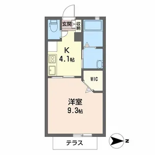 シャーメゾン三田【1階】の間取り