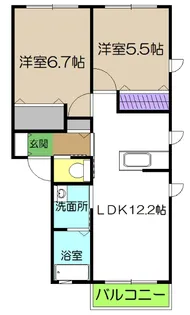 シャーメゾン・アゼリアF棟【2階】の間取り