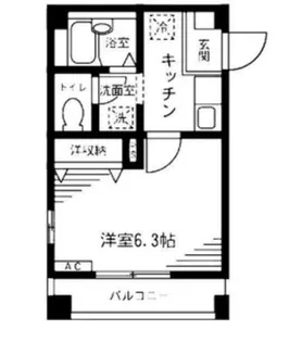 ヴィップ弥生【3階】の間取り