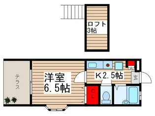 レジデンス津田沼【1階】の間取り