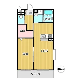 カレント城西【2階】の間取り