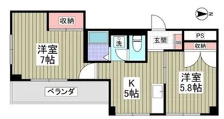 三ツ和マンション【3階】の間取り