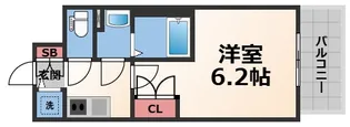 インザライフ大阪EAST RESIDENCE【12階】の間取り