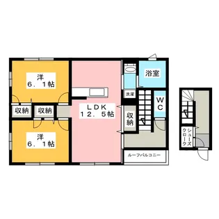 Sky Ritz【2階】の間取り